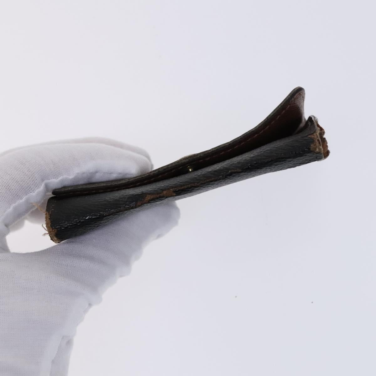 LOUIS VUITTON Monogram Epi Key Case 4Set Noir LV Auth BA641