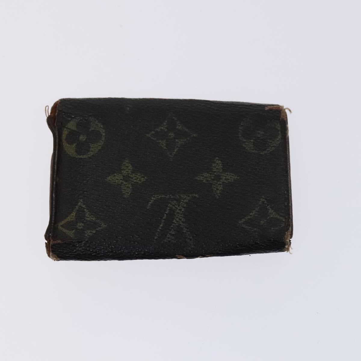 LOUIS VUITTON Monogram Epi Key Case 4Set Noir LV Auth BA641