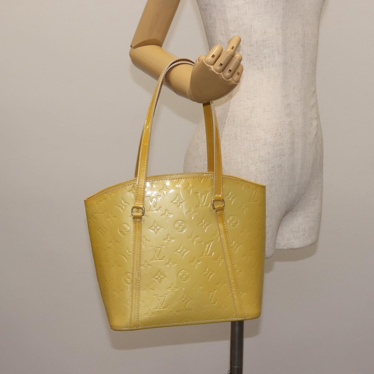 LOUIS VUITTON Monogram Vernis Avalon MM Tote Bag Broncorail M91743 Auth BA6410