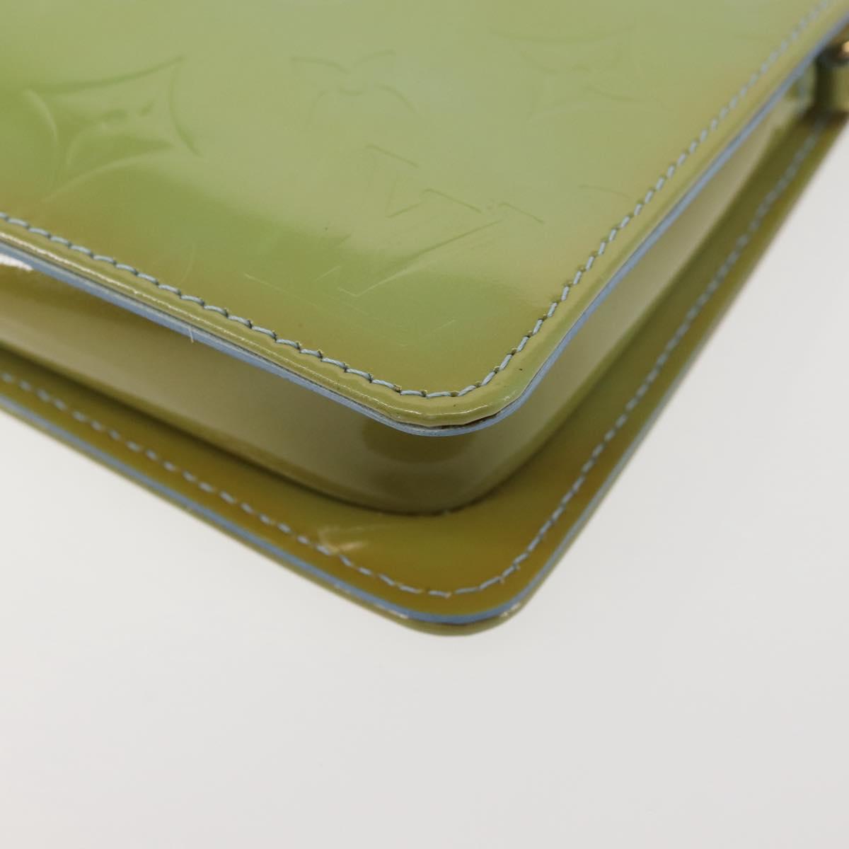 LOUIS VUITTON Monogram Vernis Lexington Pouch Baby Blue M91011 LV Auth BA6411