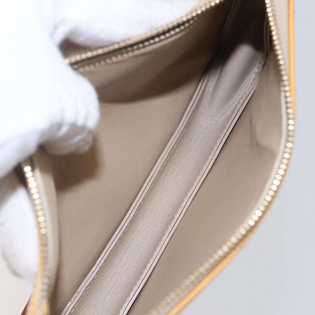 LOUIS VUITTON Monogram Vernis Lexington Pouch Beige M91010 LV Auth BA6412