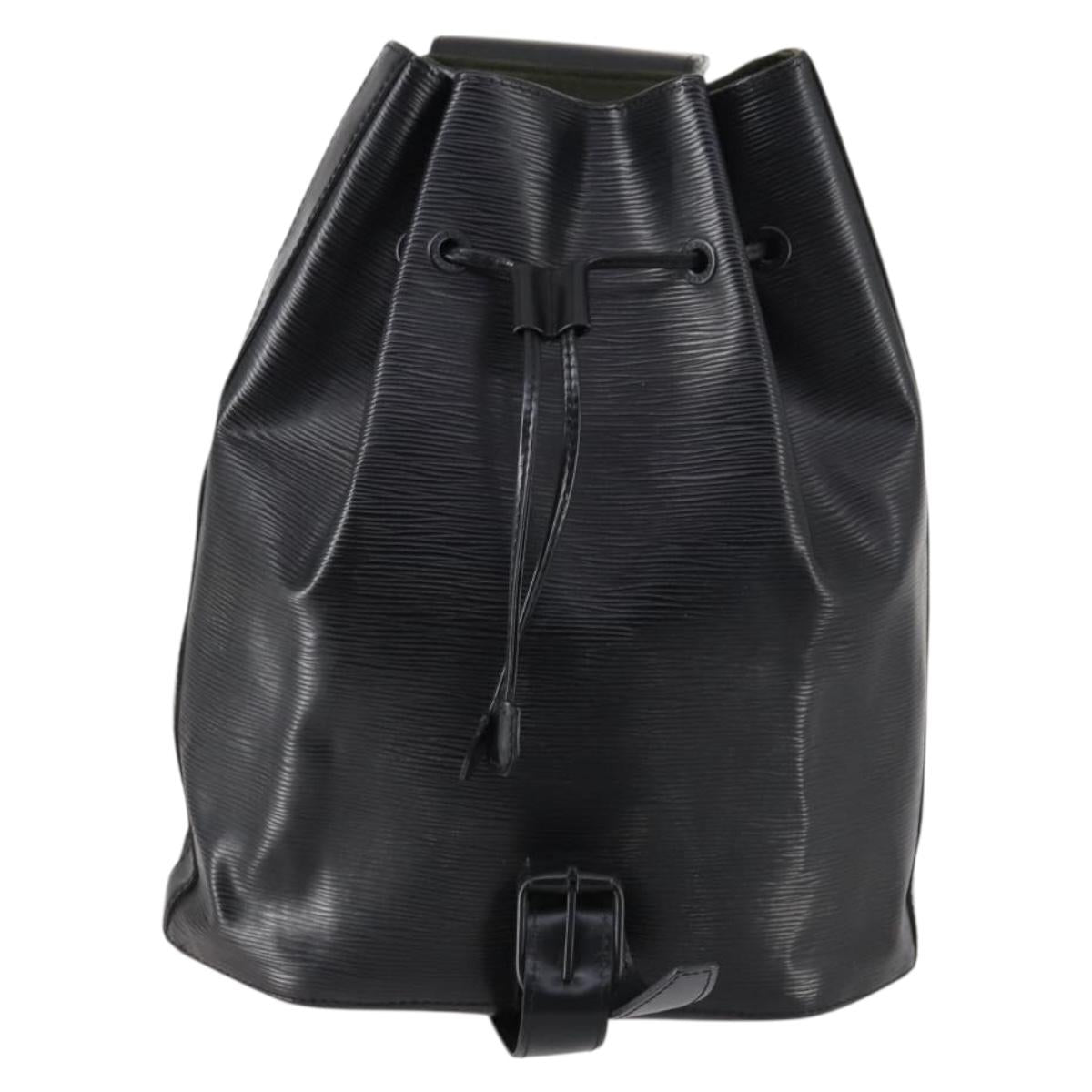 LOUIS VUITTON Epi Sac A Dos Shoulder Bag Black M80153 LV Auth BA6413