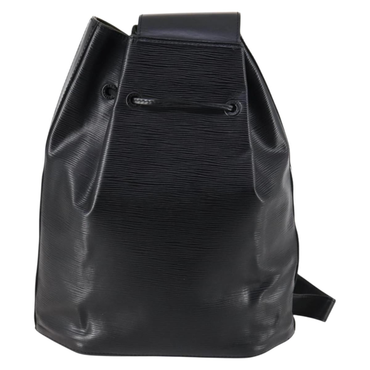 LOUIS VUITTON Epi Sac A Dos Shoulder Bag Black M80153 LV Auth BA6413
