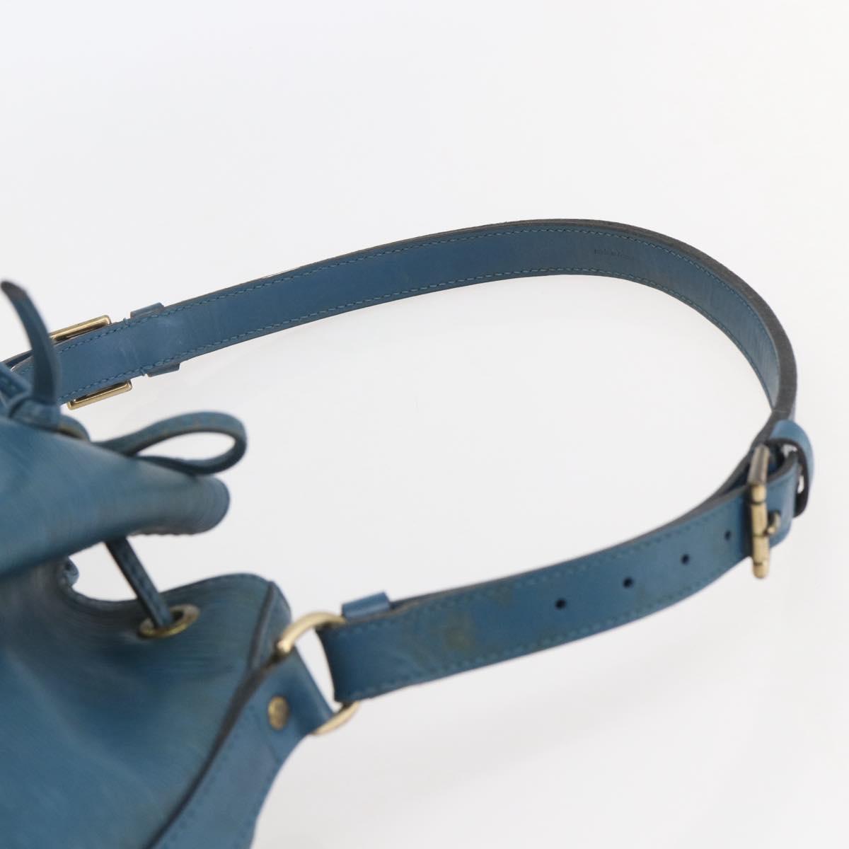 LOUIS VUITTON Epi Petit Noe Shoulder Bag Blue M44105 LV Auth BA6420