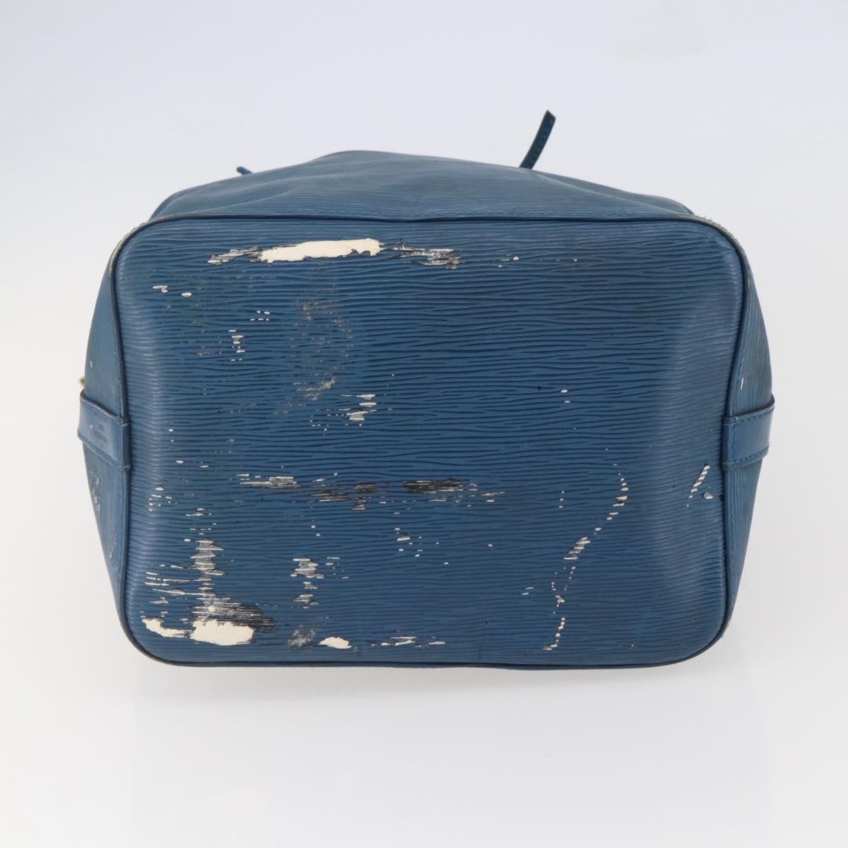 LOUIS VUITTON Epi Petit Noe Shoulder Bag Blue M44105 LV Auth BA6420