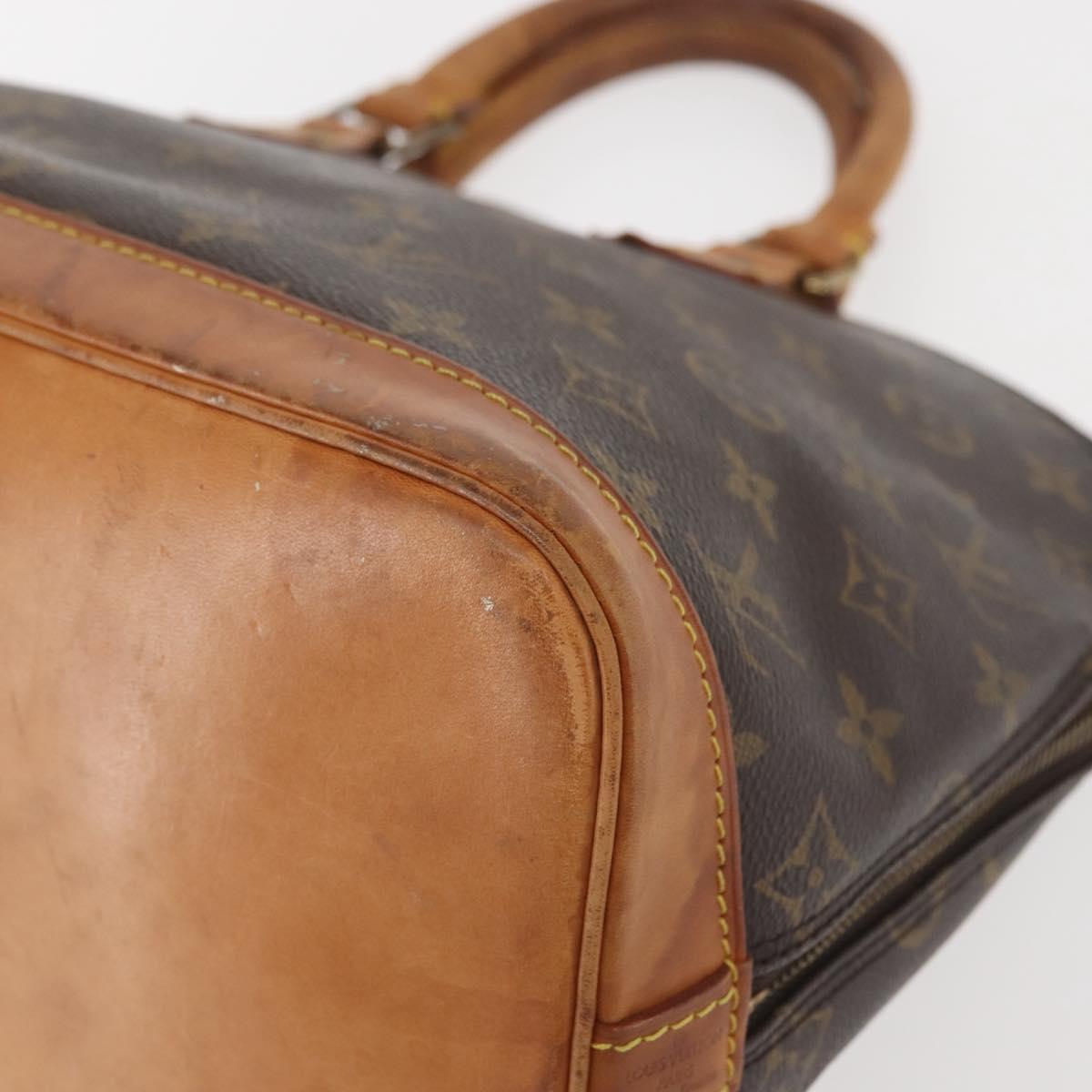 LOUIS VUITTON Monogram Alma Hand Bag M51130 LV Auth BA6423