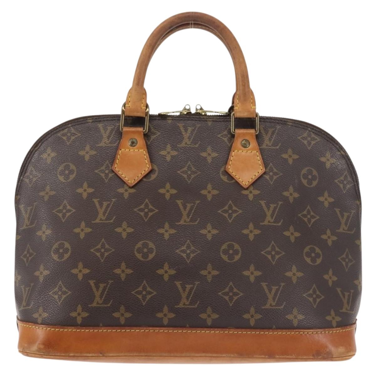 LOUIS VUITTON Monogram Alma Hand Bag M51130 LV Auth BA6423