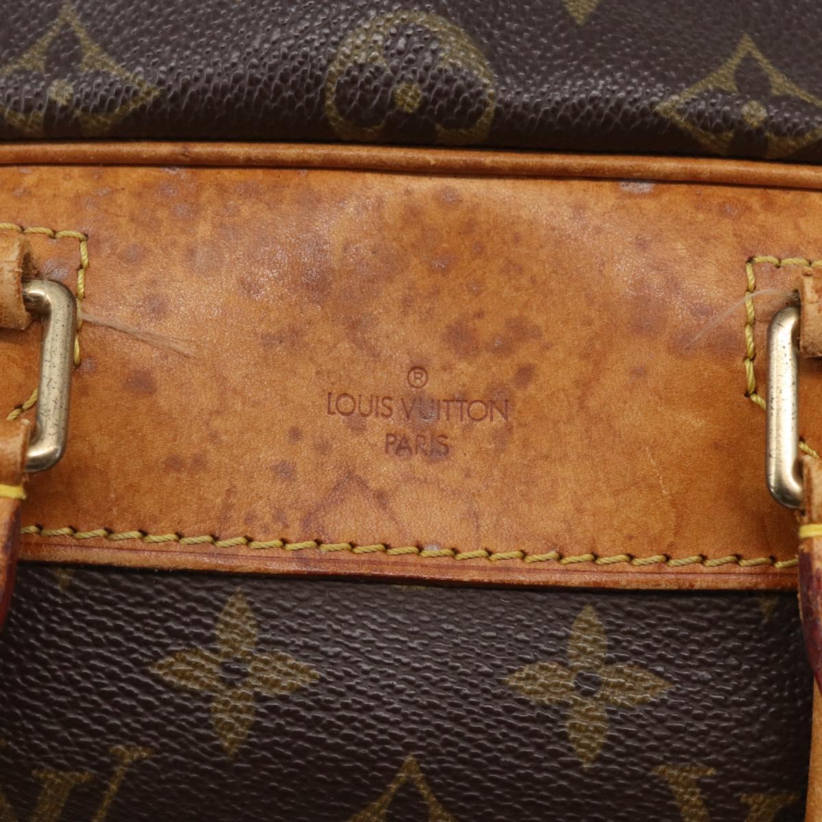 LOUIS VUITTON Monogram Deauville Hand Bag M47270 LV Auth BA6424
