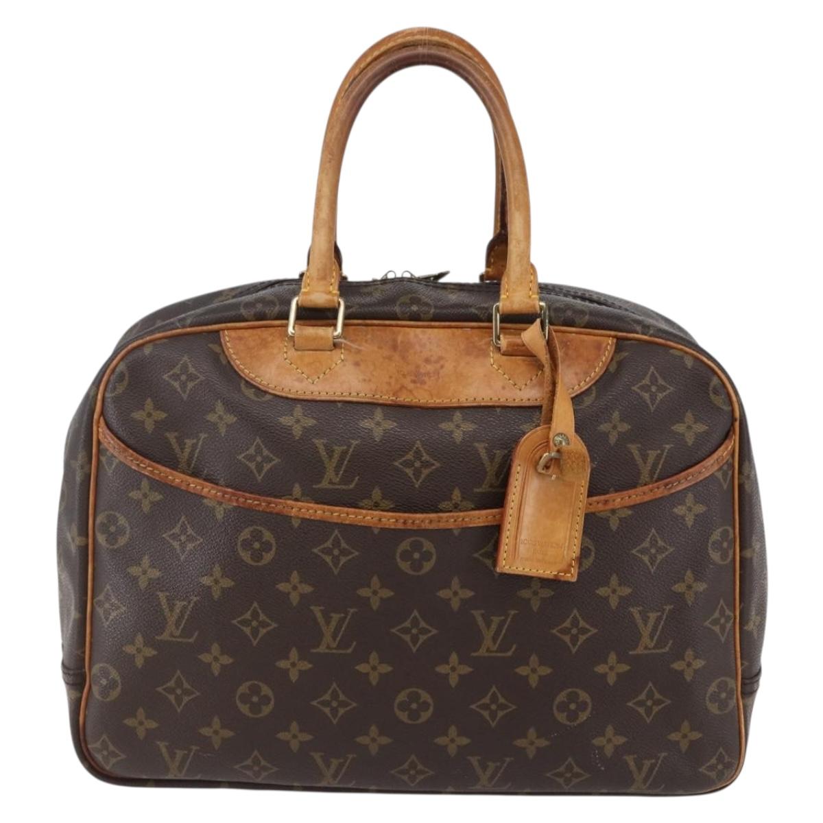 LOUIS VUITTON Monogram Deauville Hand Bag M47270 LV Auth BA6424