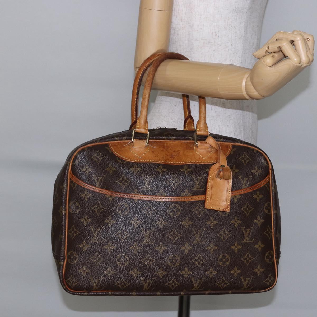 LOUIS VUITTON Monogram Deauville Hand Bag M47270 LV Auth BA6424