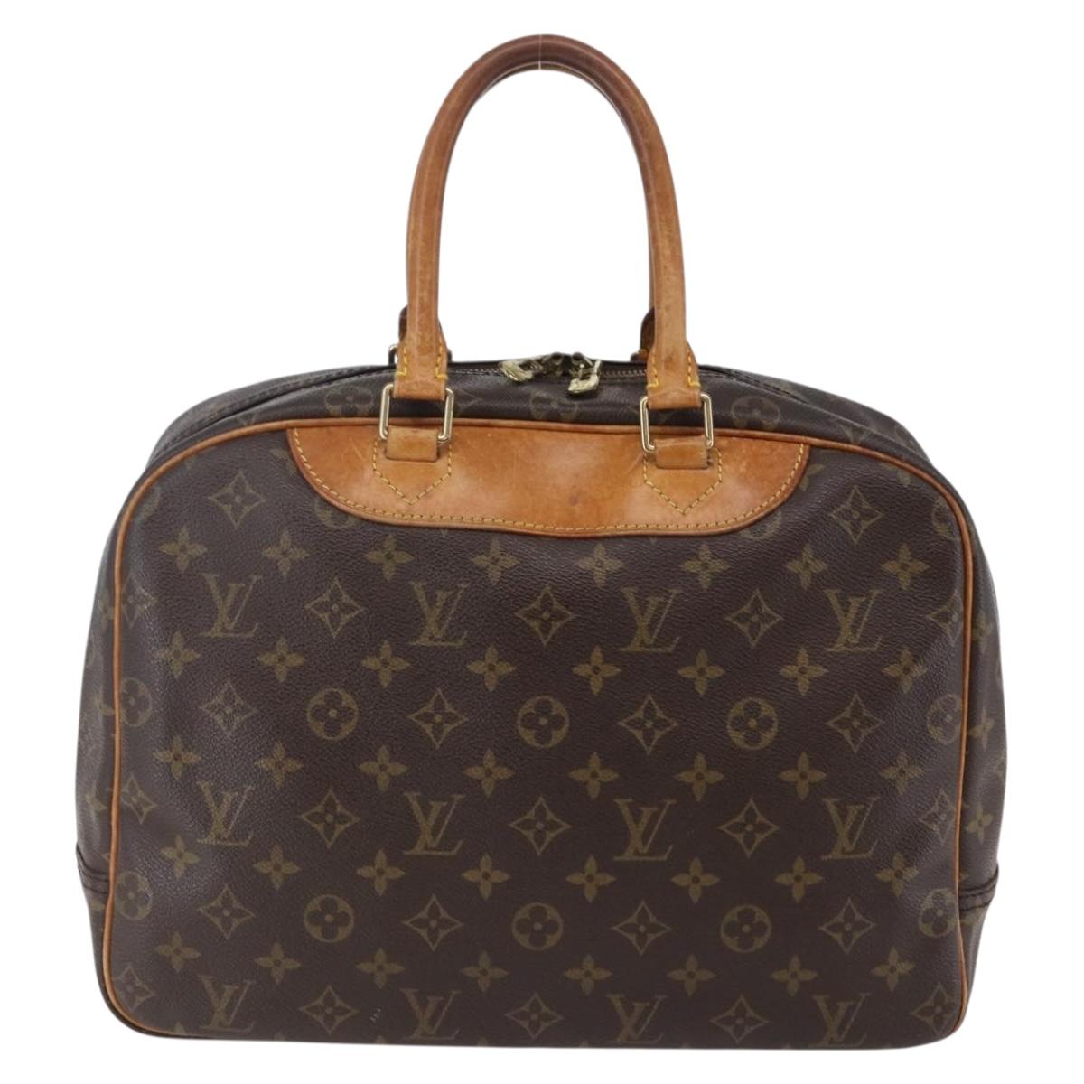 LOUIS VUITTON Monogram Deauville Hand Bag M47270 LV Auth BA6424
