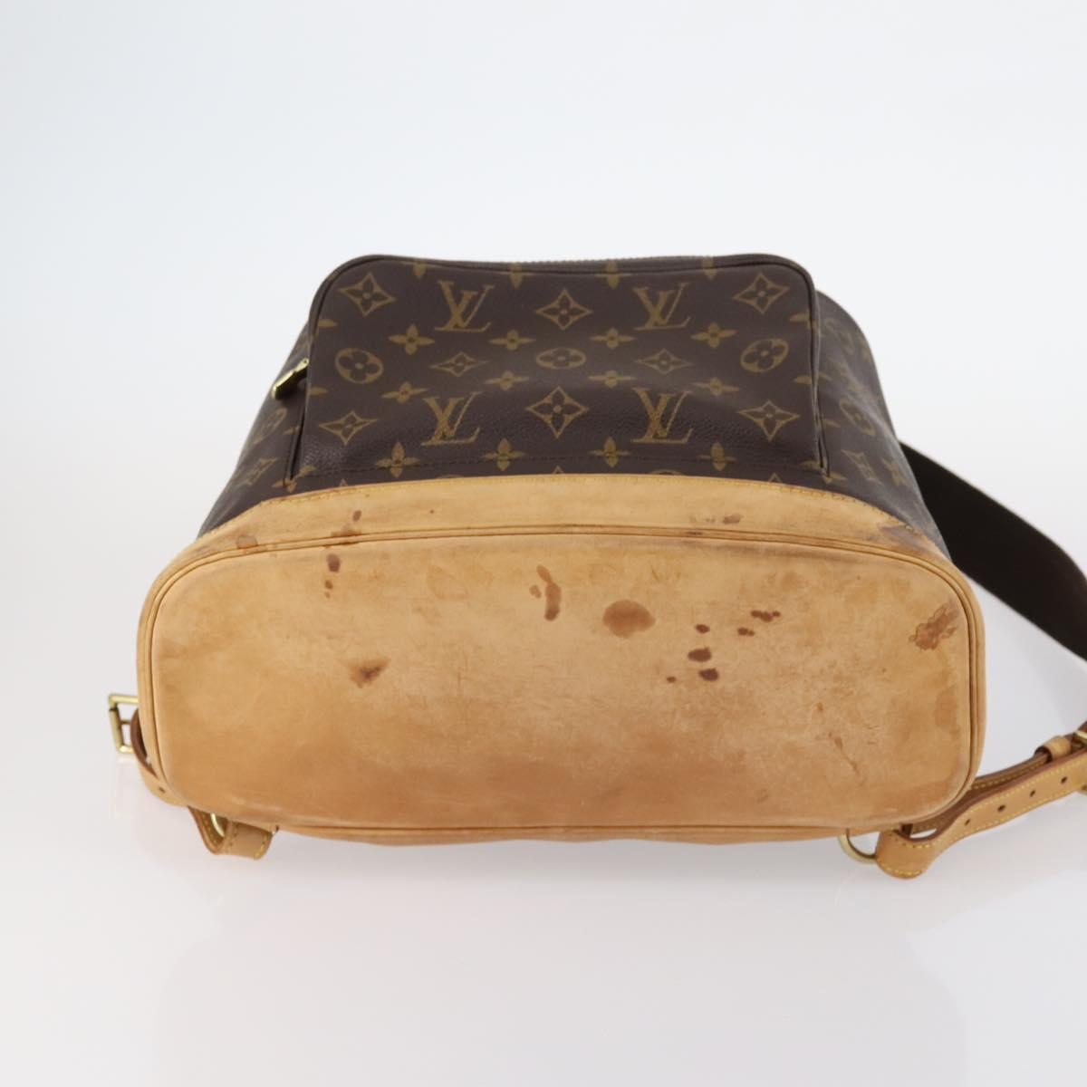 LOUIS VUITTON Monogram Montsouris GM Backpack M51135 LV Auth BA6427