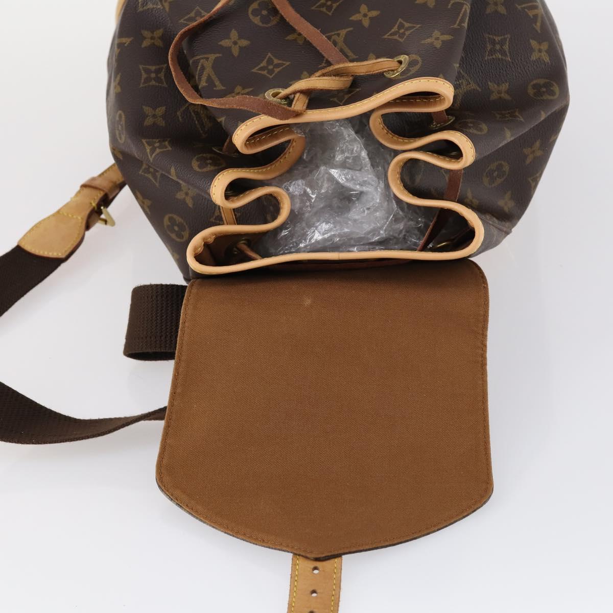 LOUIS VUITTON Monogram Montsouris GM Backpack M51135 LV Auth BA6427