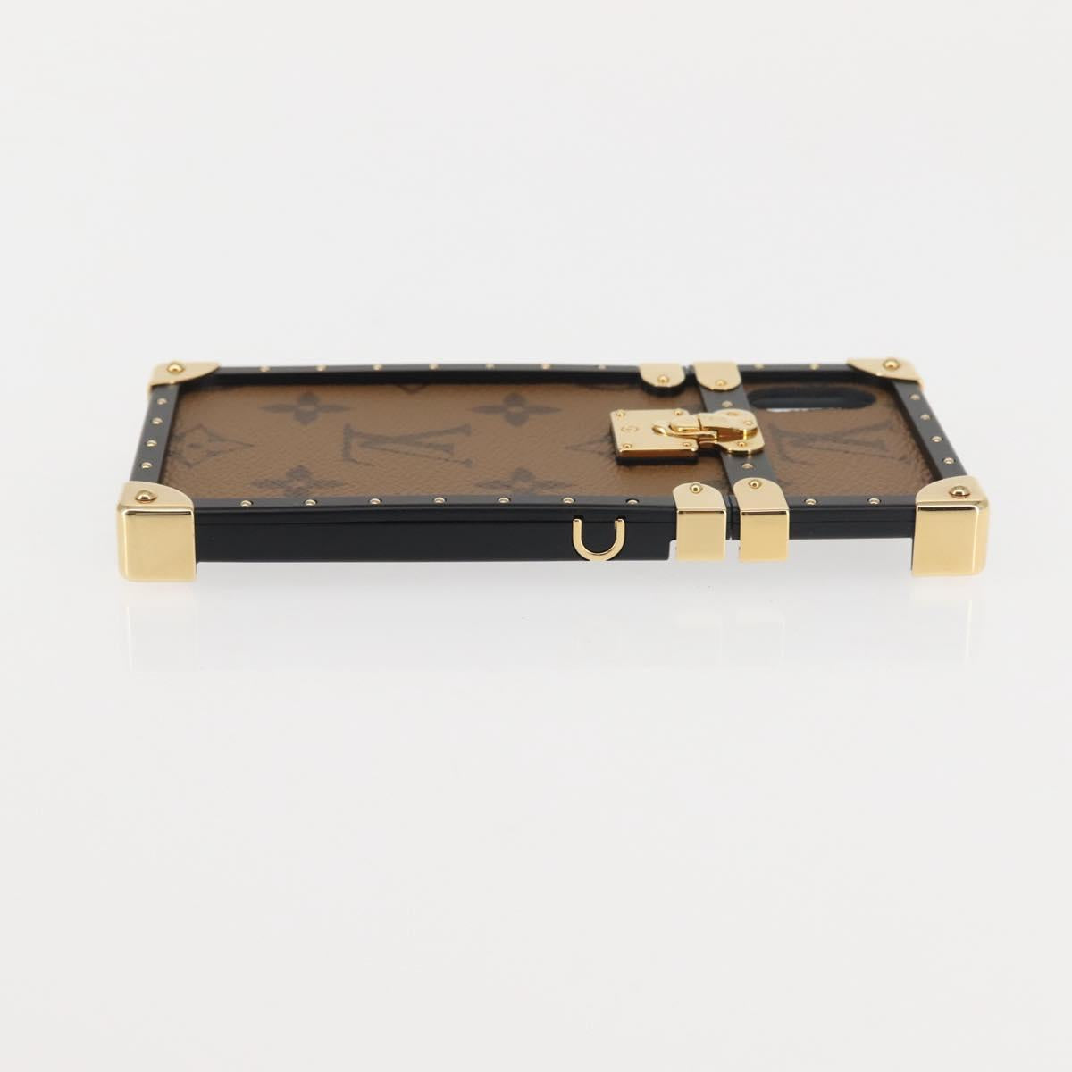 LOUIS VUITTON Reverse iPhoneX/iPhoneXS Eye Trunk iPhone Case M62619 Auth BA6432