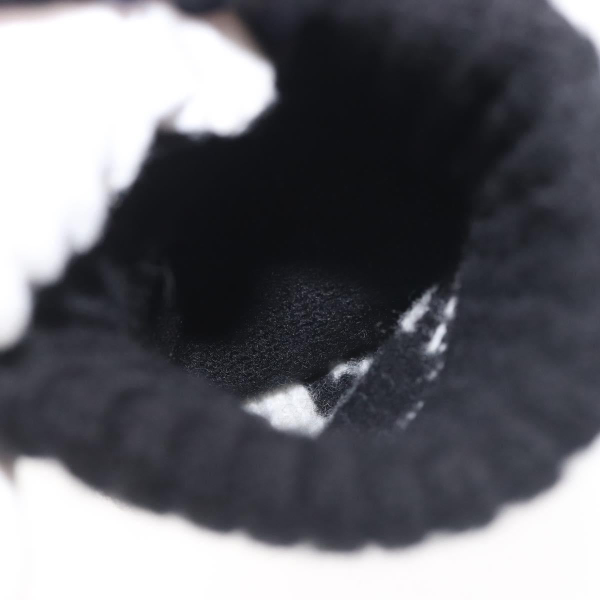 LOUIS VUITTON Globemail LV Medallion Gloves Wool Black M79307 LV Auth BA6433