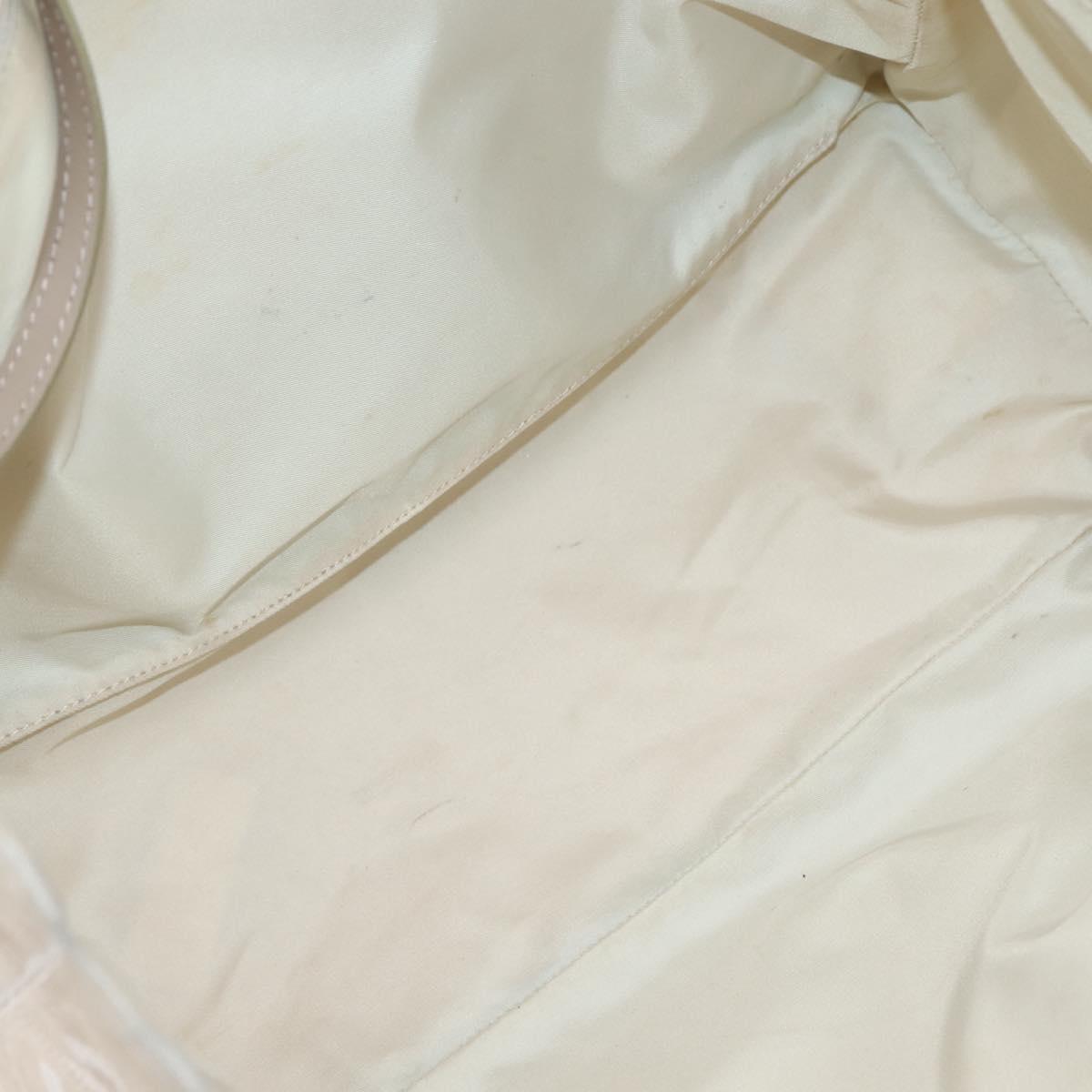 CHANEL New Travel Line Tote Bag Nylon Pink Gold CC Auth BA6476