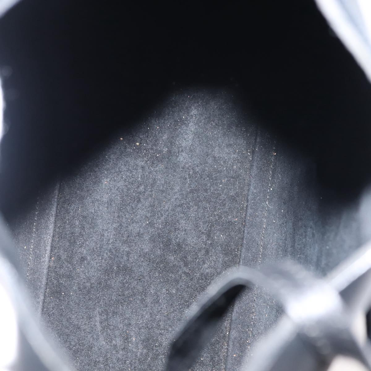 GUCCI Bamboo Shoulder Bag Leather Black Gold 001 1013 1881 Auth BA6477