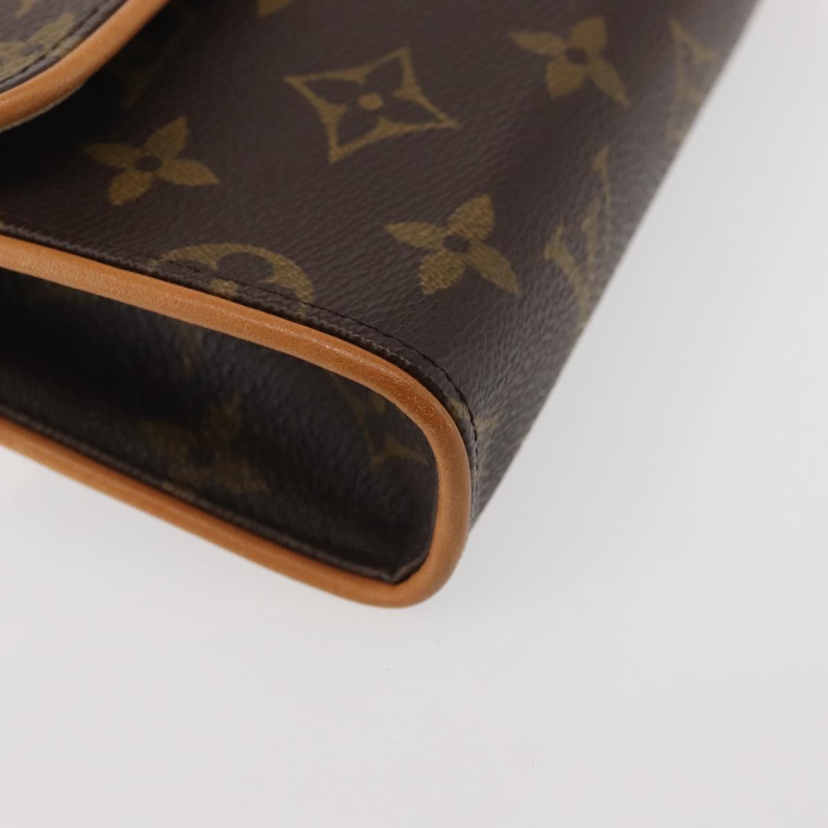 LOUIS VUITTON Monogram Pochette Florentine Waist Bag M51855 LV Auth BA6479