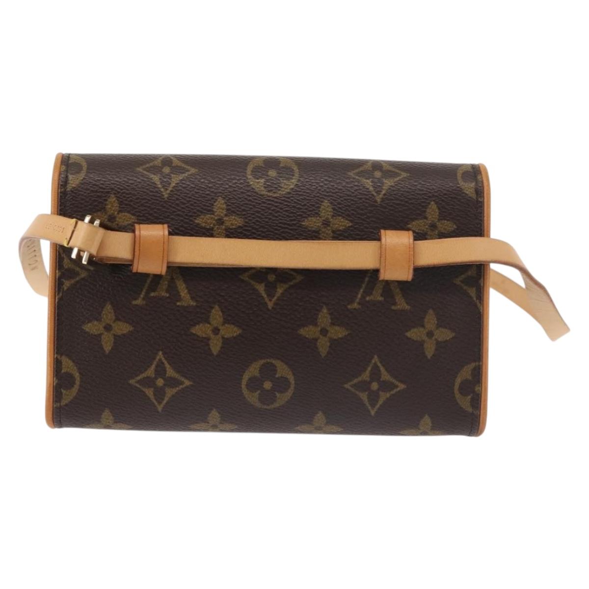 LOUIS VUITTON Monogram Pochette Florentine Waist Bag M51855 LV Auth BA6479