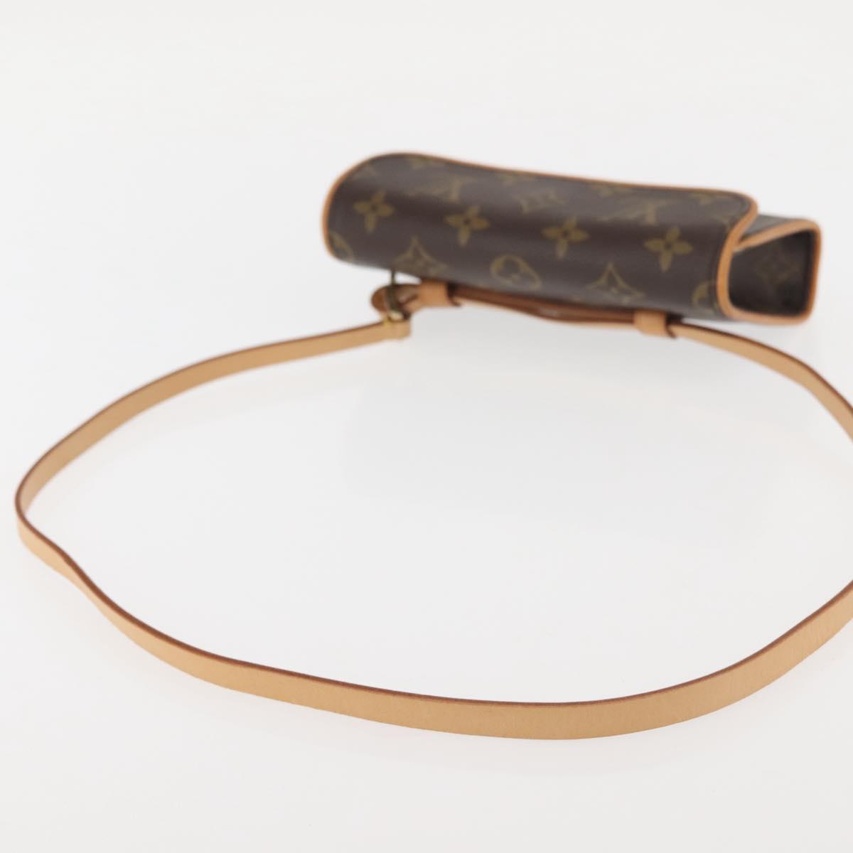 LOUIS VUITTON Monogram Pochette Florentine Waist Bag M51855 LV Auth BA6479