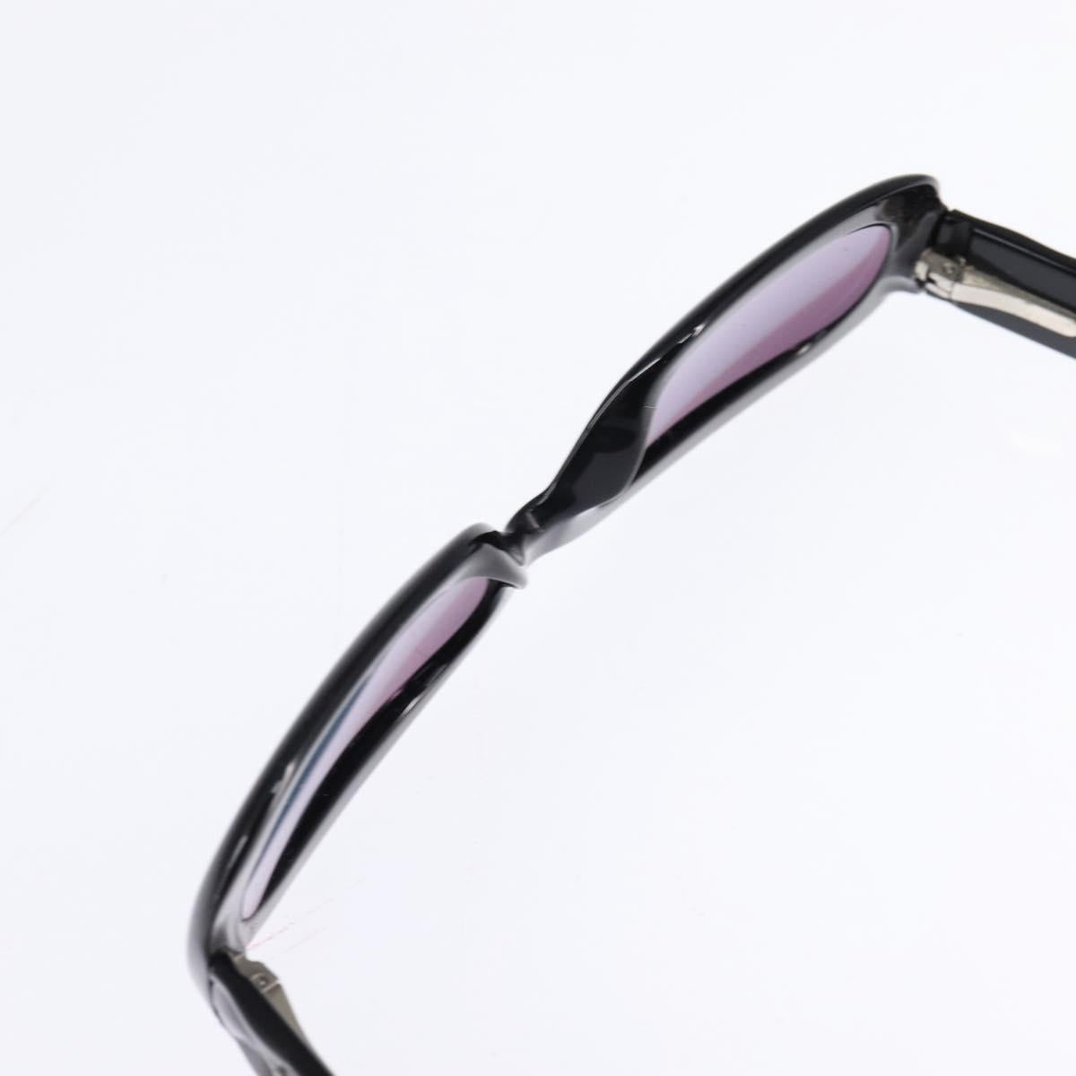 CHANEL Sunglasses plastic Black CC Auth BA6483