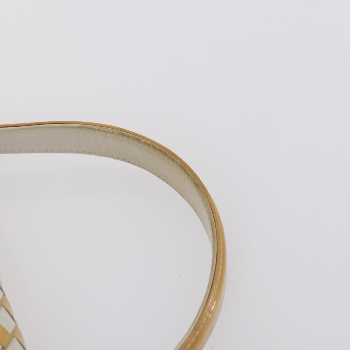 BALLY Bag Canvas Leather 3Set Black Beige Auth BA6489