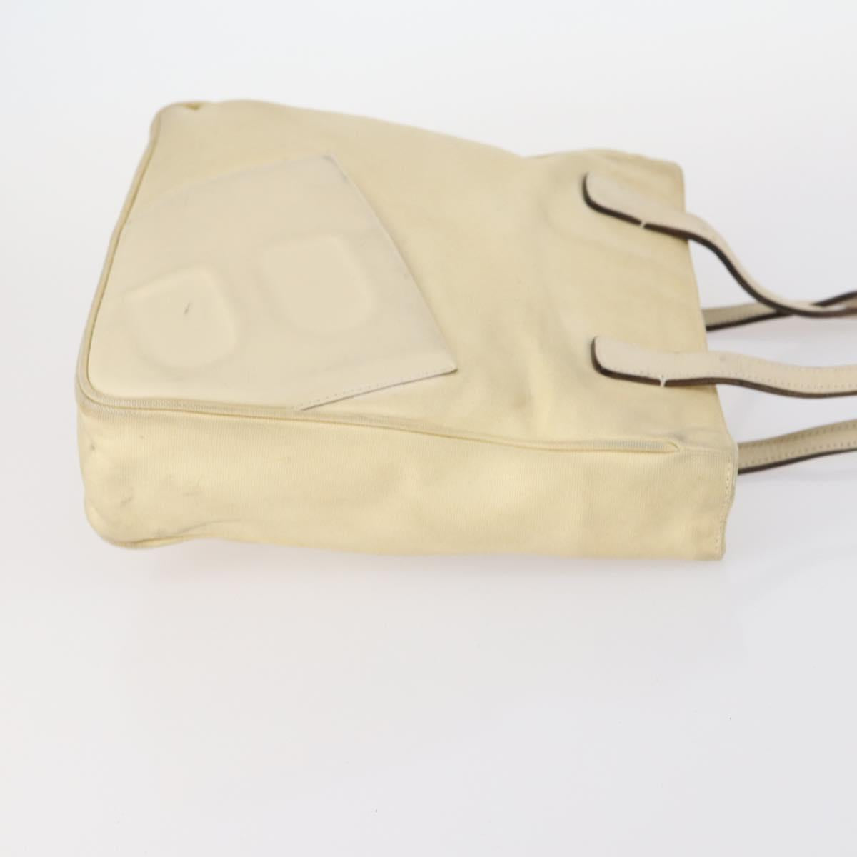 BALLY Bag Canvas Leather 3Set Black Beige Auth BA6489