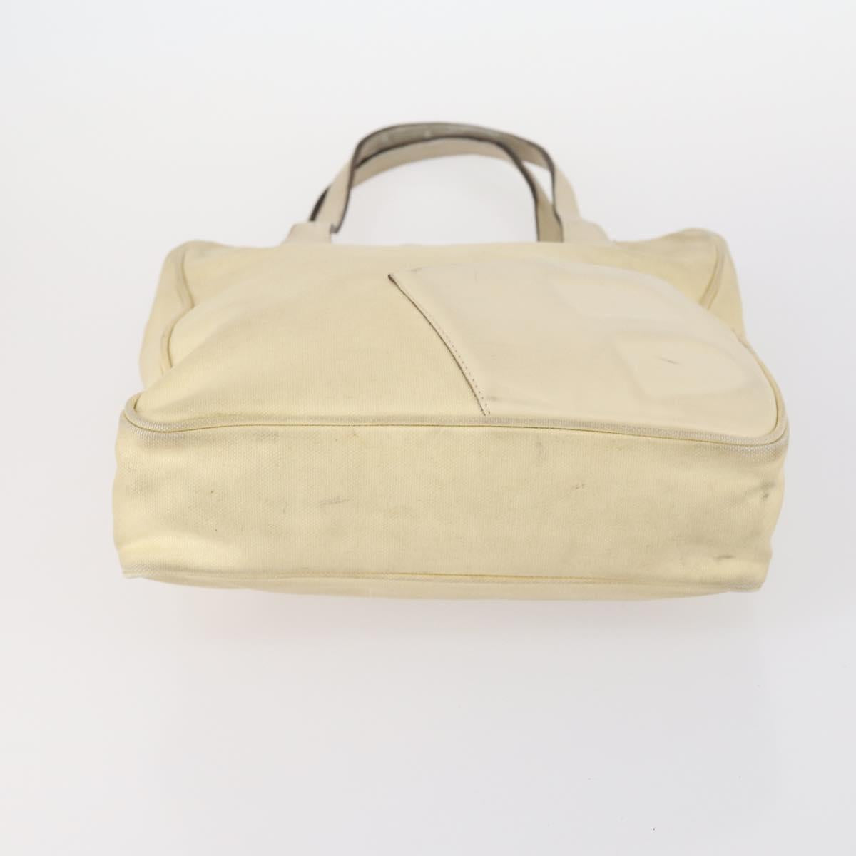 BALLY Bag Canvas Leather 3Set Black Beige Auth BA6489