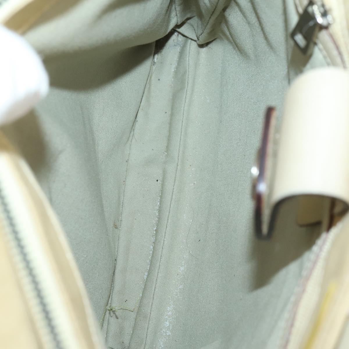 BALLY Bag Canvas Leather 3Set Black Beige Auth BA6489