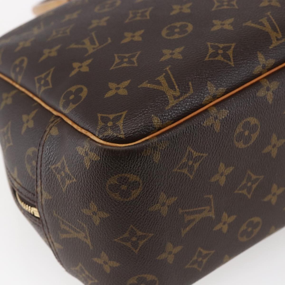 LOUIS VUITTON Monogram Deauville Hand Bag M47270 LV Auth BA6492
