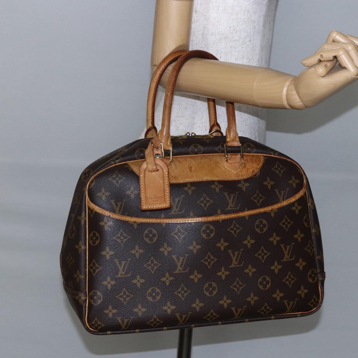 LOUIS VUITTON Monogram Deauville Hand Bag M47270 LV Auth BA6492