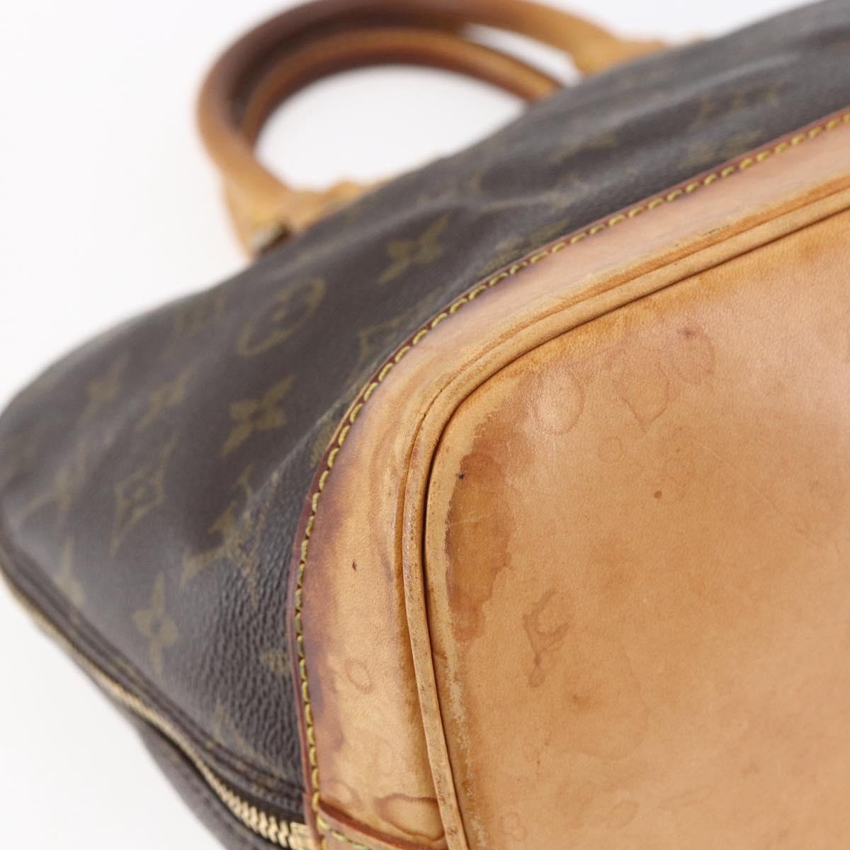 LOUIS VUITTON Monogram Alma Hand Bag M51130 LV Auth BA6493