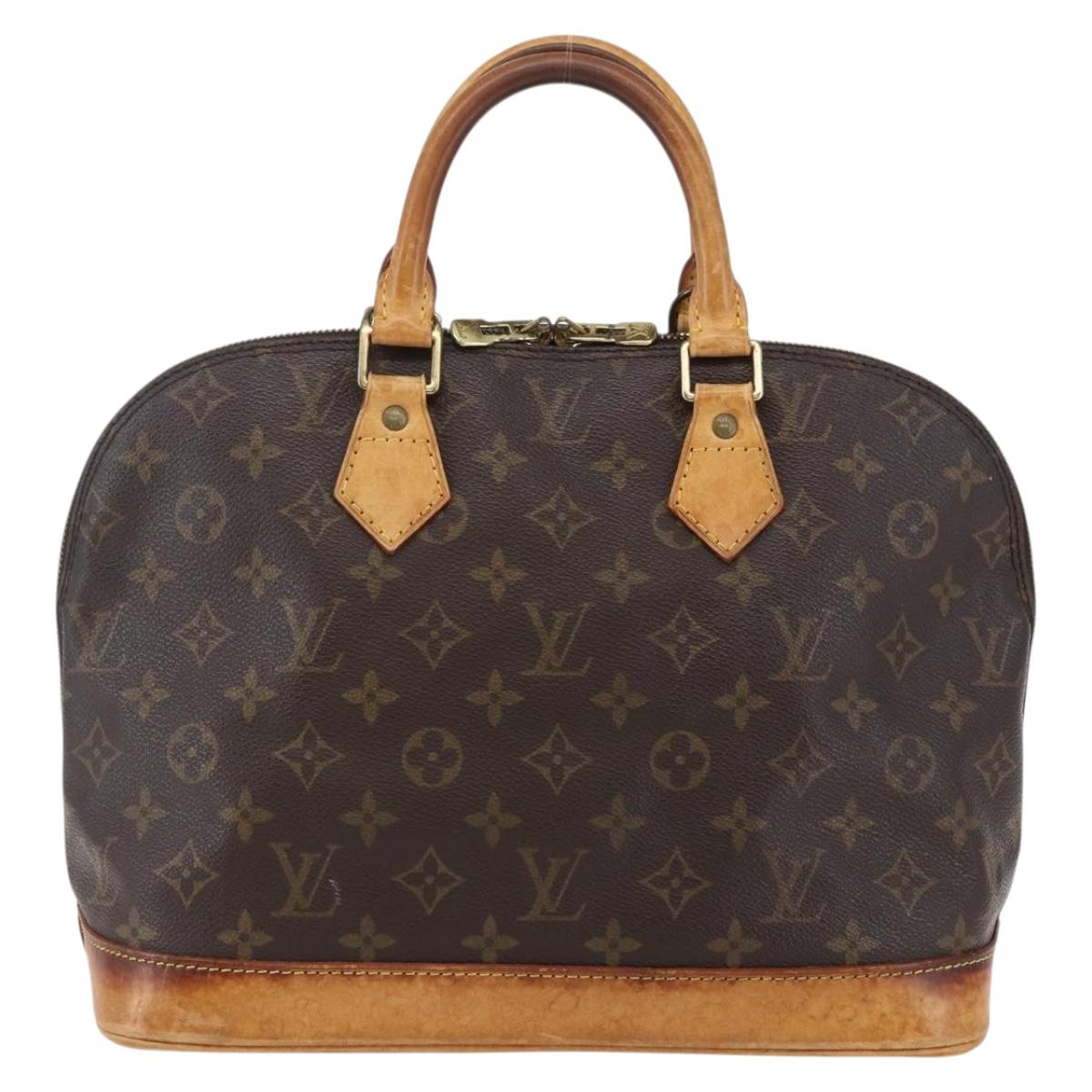 LOUIS VUITTON Monogram Alma Hand Bag M51130 LV Auth BA6493
