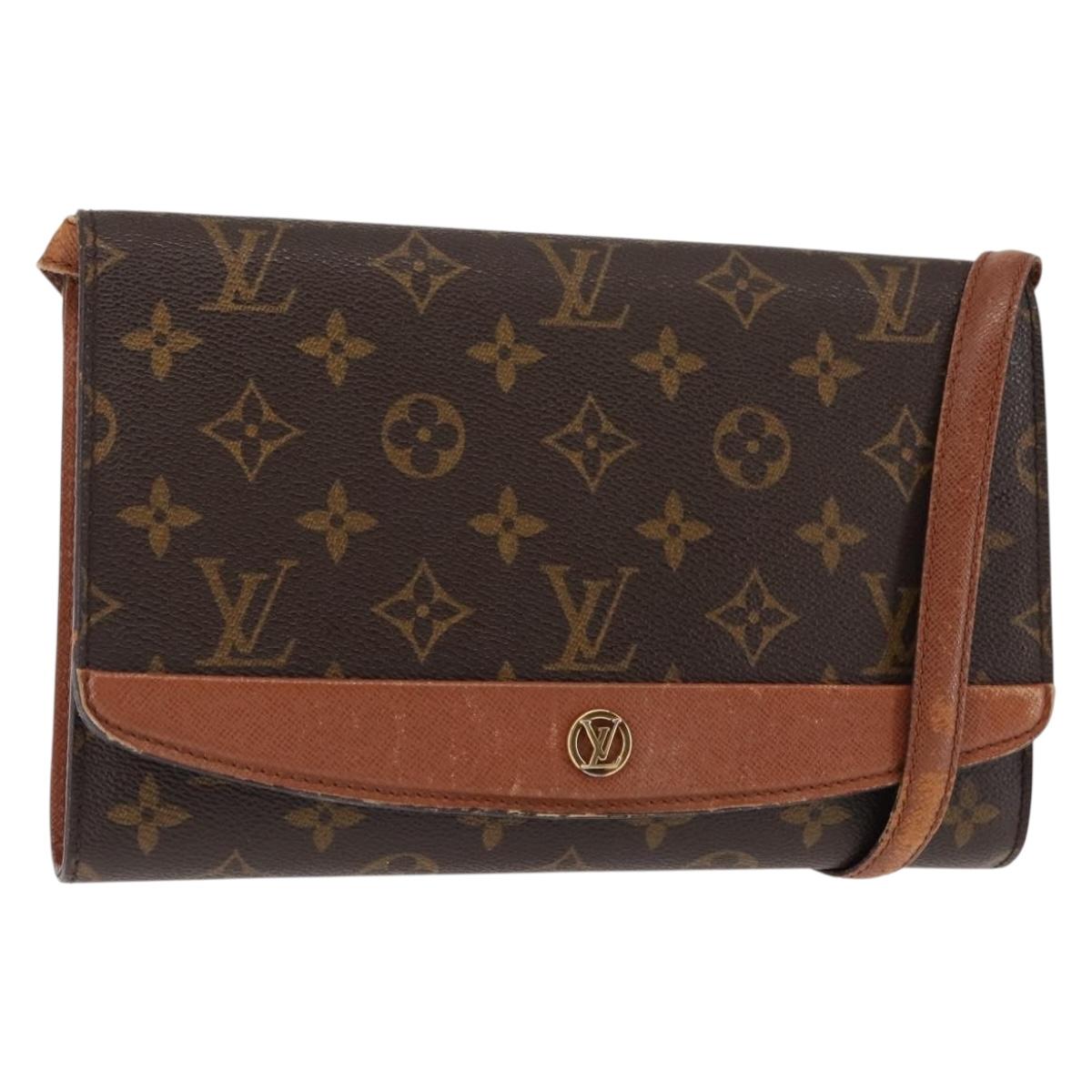 LOUIS VUITTON Monogram Bordeaux 24 Shoulder Bag M51798 LV Auth BA6495