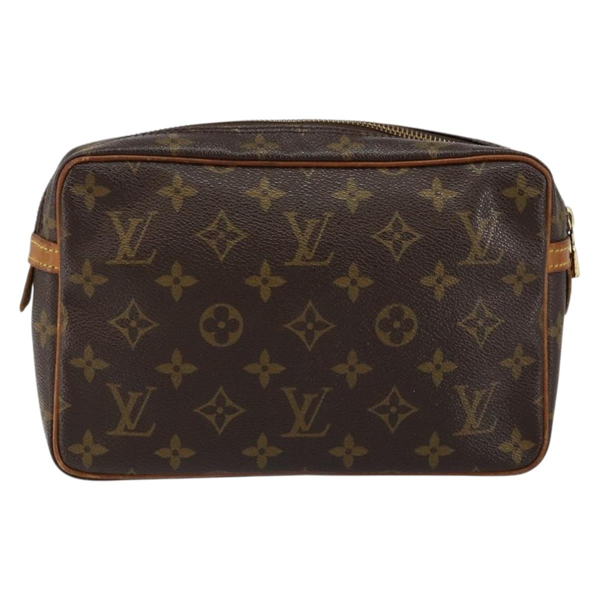 LOUIS VUITTON Monogram Compiegne 23 Clutch Bag M51847 LV Auth BA6497