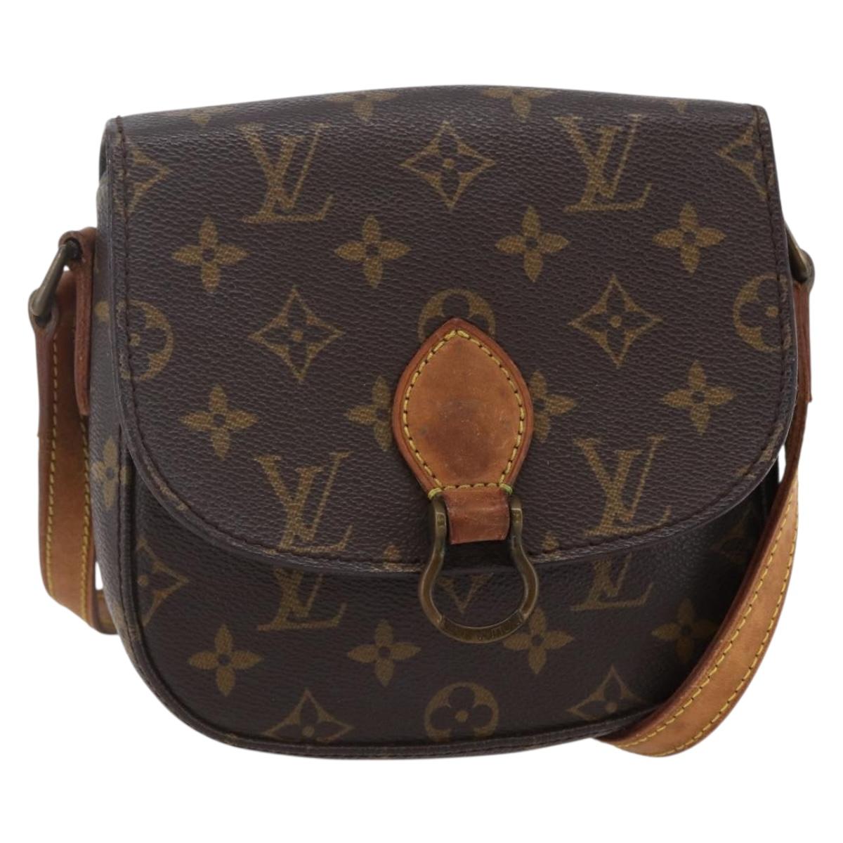 LOUIS VUITTON Monogram Saint Cloud PM Shoulder Bag M51244 LV Auth BA6499