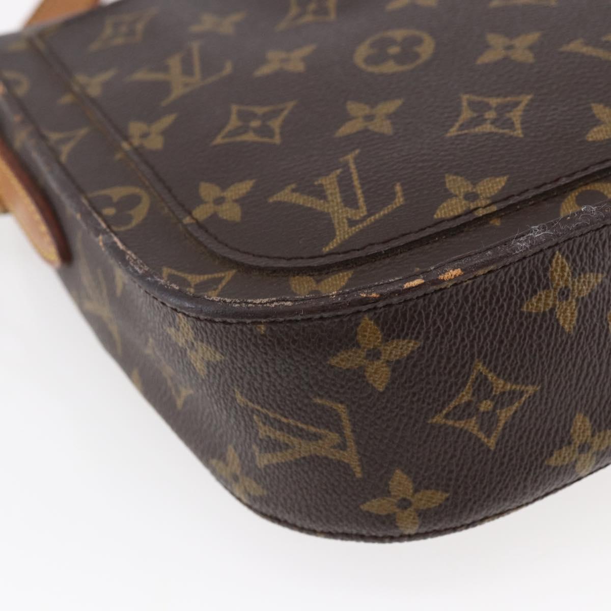 LOUIS VUITTON Monogram Saint Cloud GM Shoulder Bag M51242 LV Auth BA6502