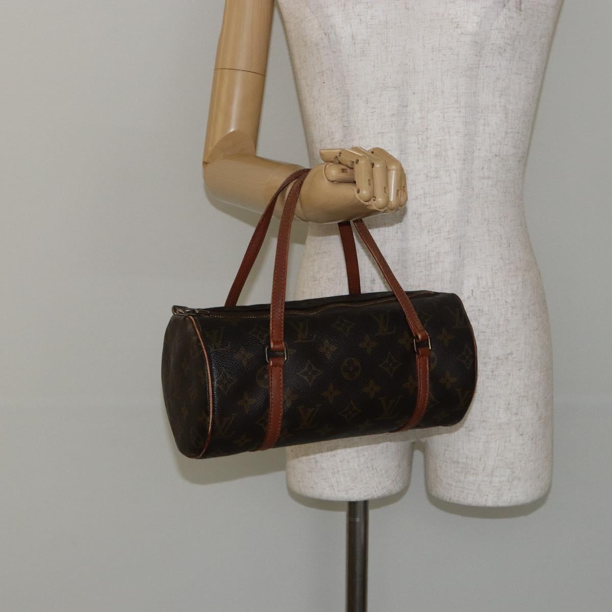 LOUIS VUITTON Monogram Papillon 26 Hand Bag M51386 LV Auth BA6504
