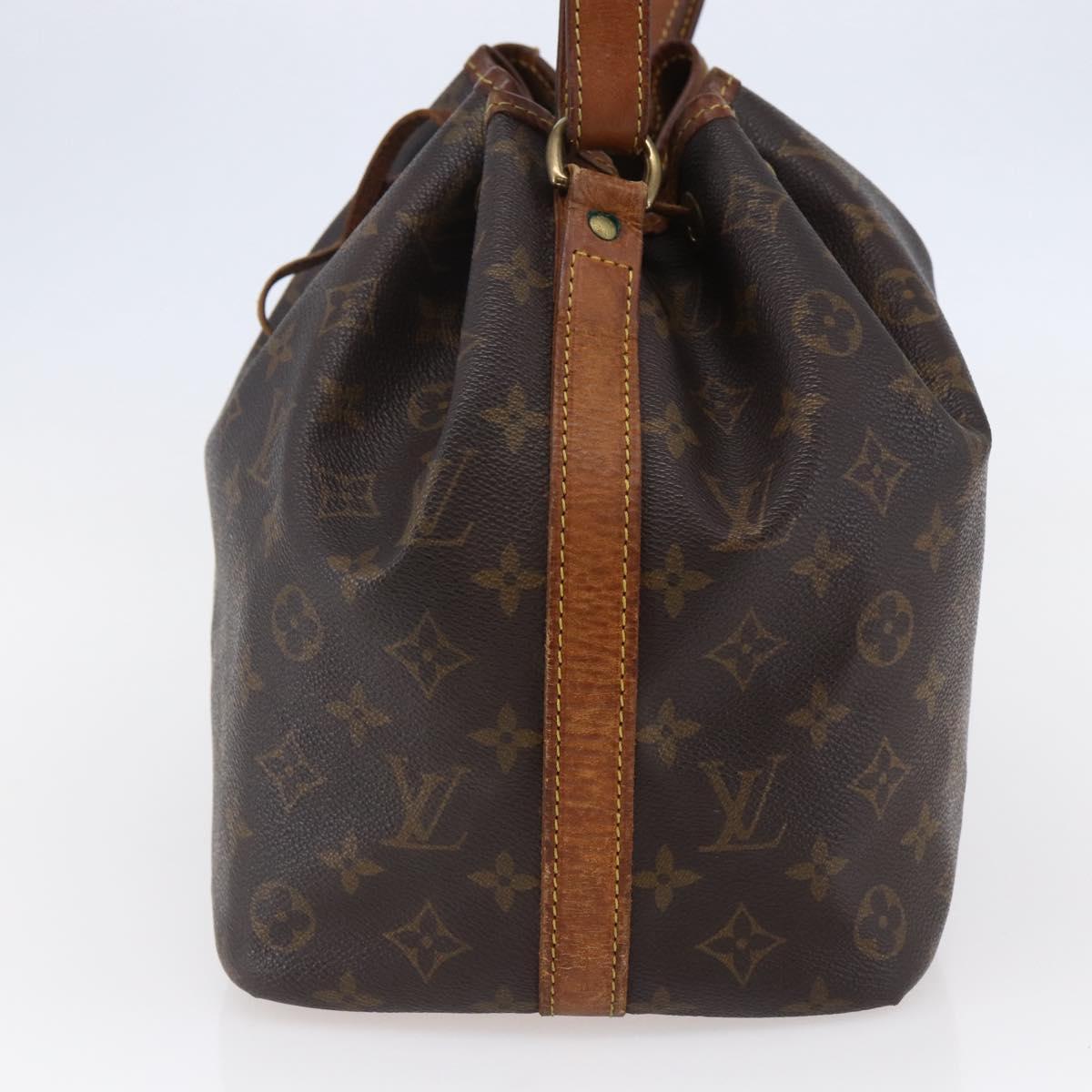 LOUIS VUITTON Monogram Petit Noe Shoulder Bag M42226 LV Auth BA6508