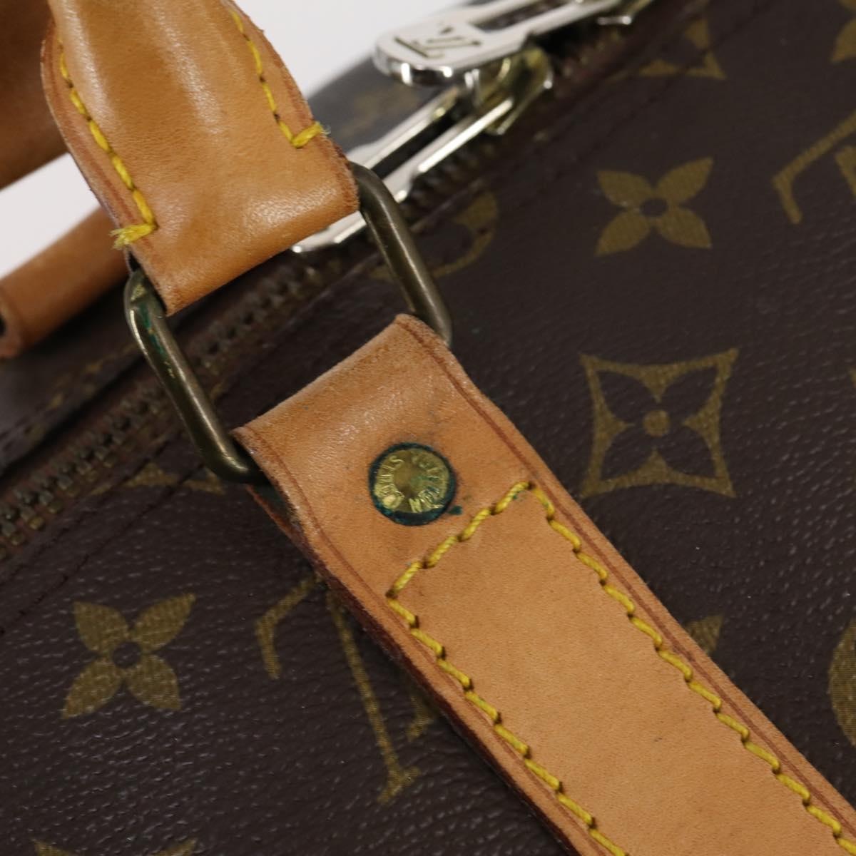 LOUIS VUITTON Monogram Keepall 55 Boston Bag M41424 LV Auth BA6510