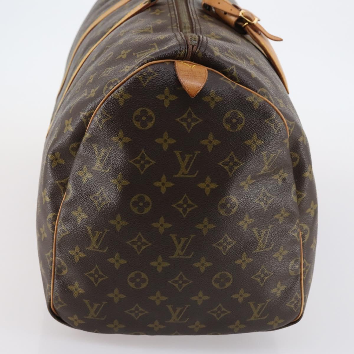 LOUIS VUITTON Monogram Keepall 55 Boston Bag M41424 LV Auth BA6510