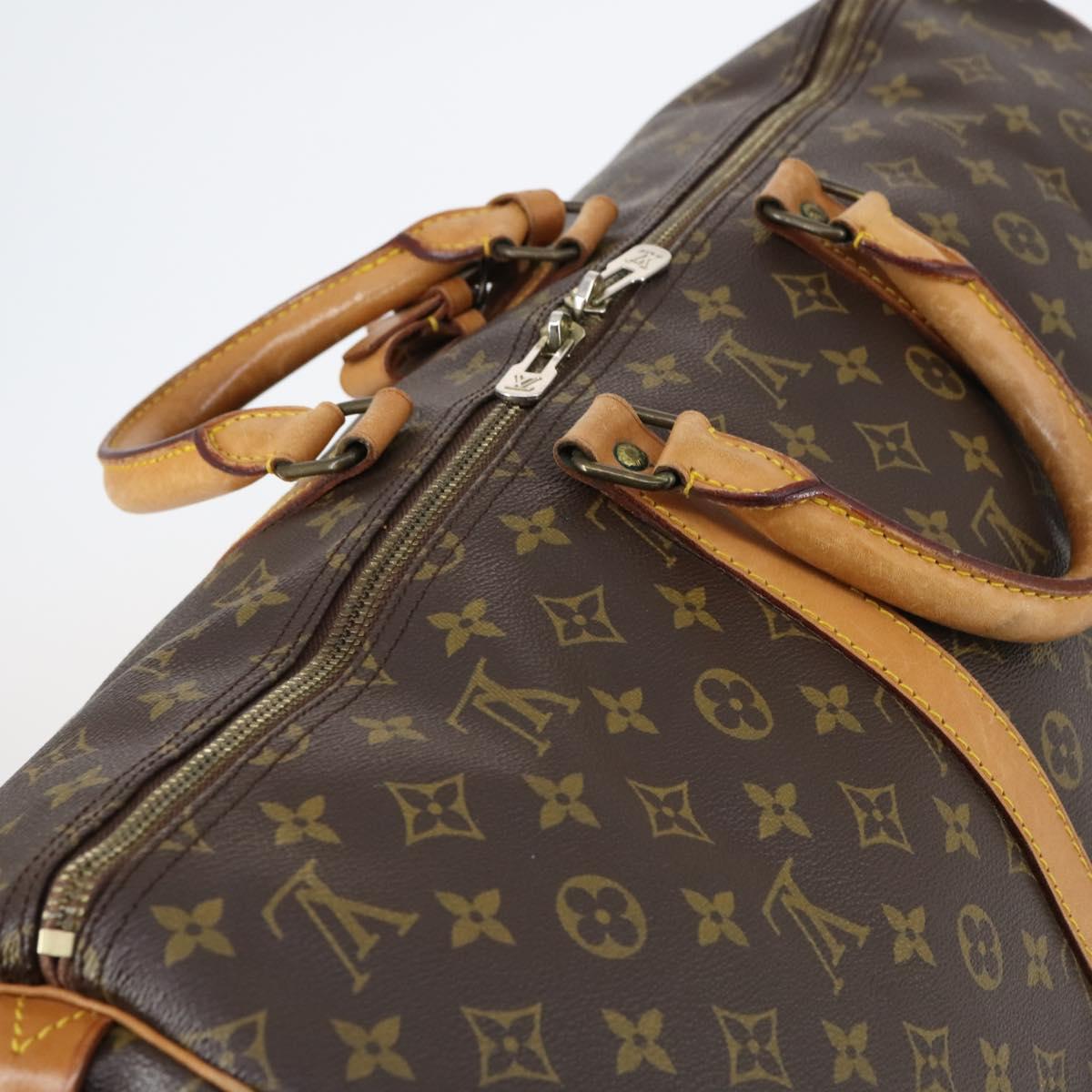 LOUIS VUITTON Monogram Keepall 55 Boston Bag M41424 LV Auth BA6510