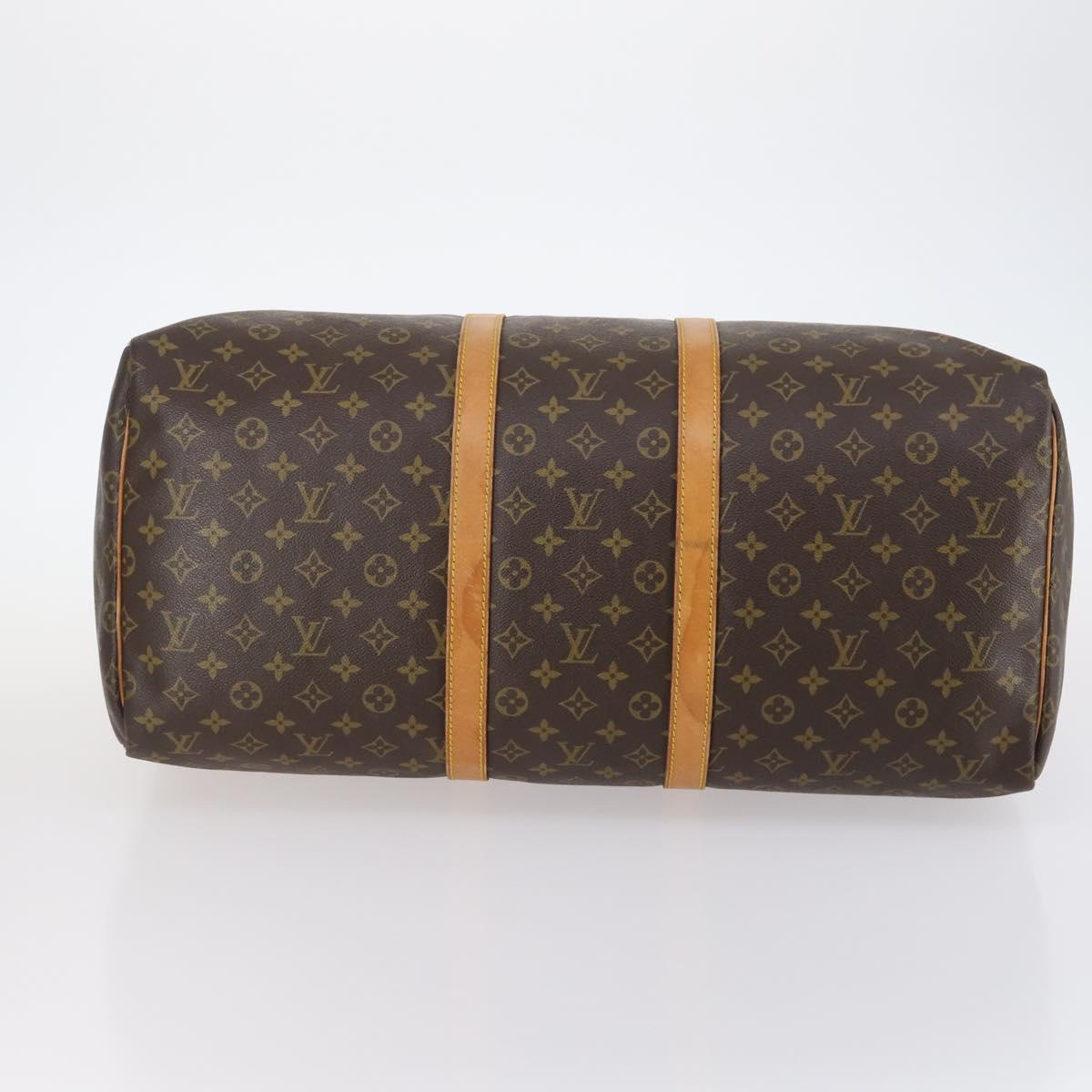 LOUIS VUITTON Monogram Keepall 55 Boston Bag M41424 LV Auth BA6510