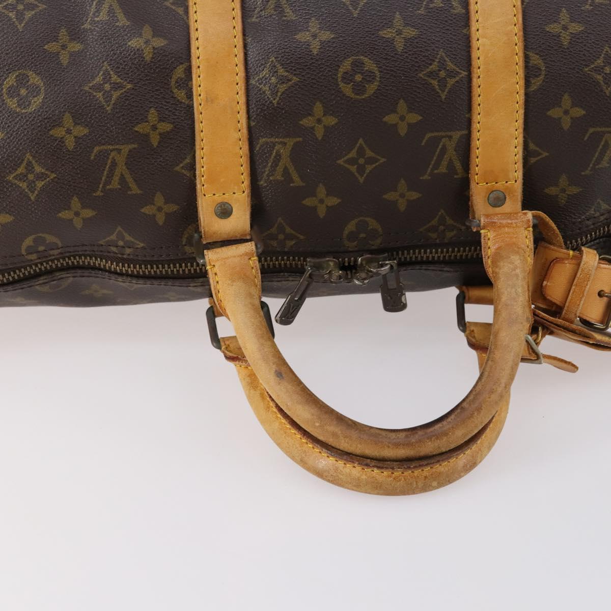 LOUIS VUITTON Monogram Keepall 50 Boston Bag M41426 LV Auth BA6511