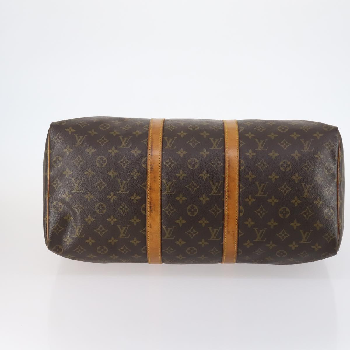 LOUIS VUITTON Monogram Keepall 50 Boston Bag M41426 LV Auth BA6511