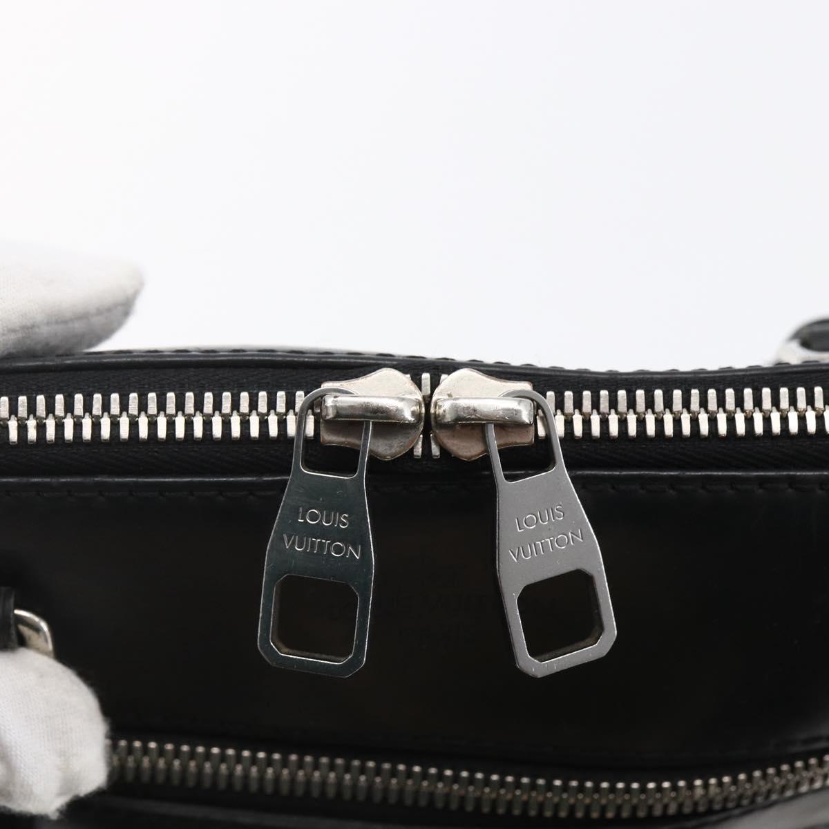 LOUIS VUITTON Macassar Porte DocumentsJules Bag Black M54019 Auth BA6512