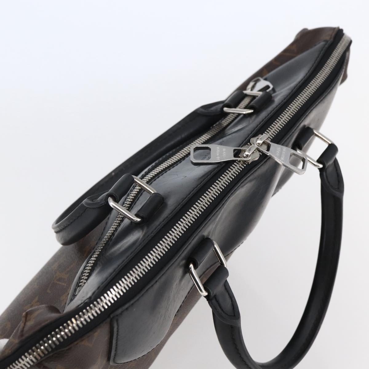 LOUIS VUITTON Macassar Porte DocumentsJules Bag Black M54019 Auth BA6512