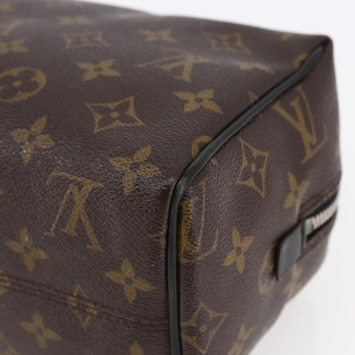 LOUIS VUITTON Monogram Macassar Trousse Toilette Bag M40378 LV Auth BA6513