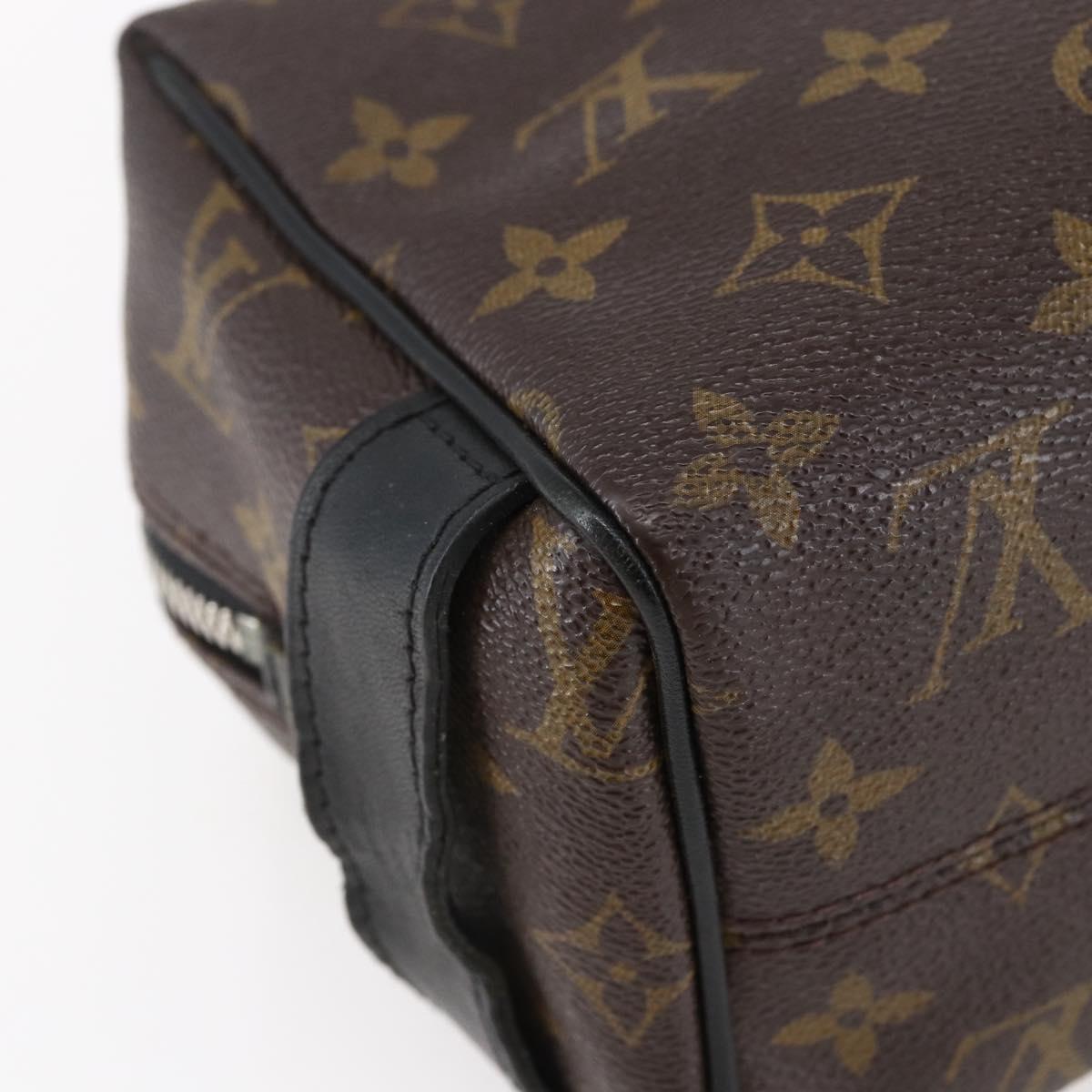 LOUIS VUITTON Monogram Macassar Trousse Toilette Bag M40378 LV Auth BA6513
