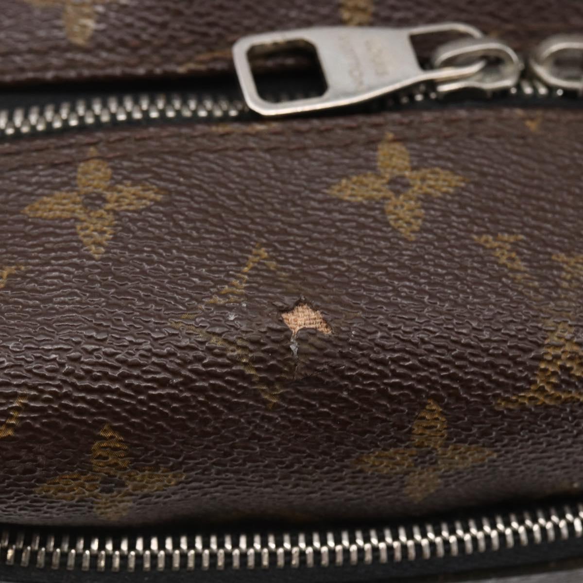LOUIS VUITTON Monogram Macassar Trousse Toilette Bag M40378 LV Auth BA6513